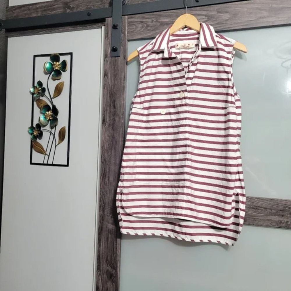 Marni striped sleeveless top 44